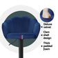 Set of 4 Naples Bar Stools Gas Lift Velvet - Blue