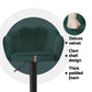 Set of 4 Naples Bar Stools Gas Lift Velvet - Green