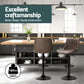 Set of 4 Barcelona Bar Stools Gas Lift Vintage Leather - Brown