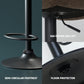 Set of 4 Barcelona Bar Stools Gas Lift Vintage Leather - Brown