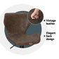 Set of 4 Swansea Bar Stools Vintage Leather Gas Lift - Brown