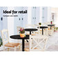 Bar Table Kitchen Tables Swivel Round Metal Black