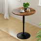 Artiss Height Adjustable Bar Table 360 Swivel Round Gaslift Design 60cm Rustic Brown Black