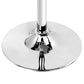 Bar Table Kitchen Tables Swivel Round Metal White