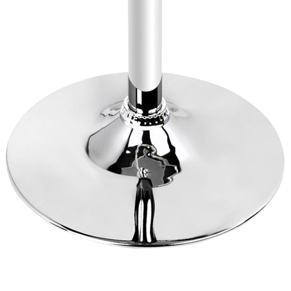 Bar Table Kitchen Tables Swivel Round Metal White