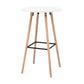 Bar Table Round Counter Kitchen Dining Desk Pub 98cm Height Wood White