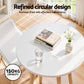 Bar Table Round Counter Kitchen Dining Desk Pub 98cm Height Wood White