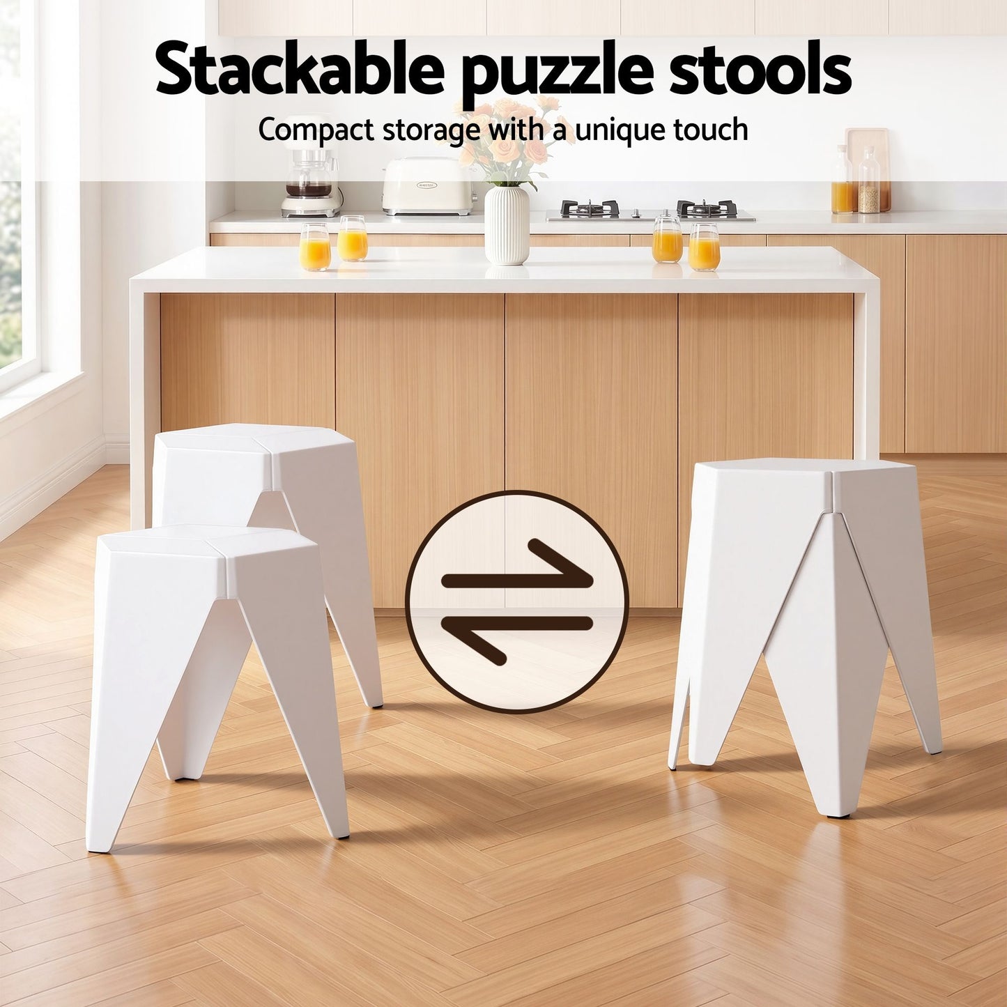 3-Piece Bicea White Bar Table and Stools Set Kitchen Chairs Cafe Pub