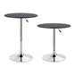 3-Piece Bicea Black Bar Table and Stools Set Kitchen Chair PVC Leather