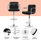 3-Piece Daria Black Bar Table and Stools Set Kitchen Chairs Cafe Pub