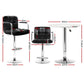 3-Piece Daria White Bar Table and Stools Set Kitchen Chairs Cafe Pub