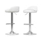 3-Piece Daria White Bar Table and Stools Set Kitchen Chairs Cafe Pub