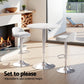 3-Piece Daria White Bar Table and Stools Set Kitchen Chairs Cafe Pub