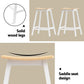 5-Piece Sante Pine and White Bar Table and Stools Set Solid Wood Kitchen Chairs Cafe Pub