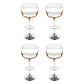 Set of 4 Chalcis Bar Stools Gas Lift Leather with Armrest - White