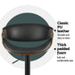 Set of 4 Montpellier Bar Stools Gas Lift Leather with Armrest - Black