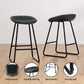 Set of 4 Caracas Bar Stools Kitchen Dining Chairs Counter Stool PU Leather Metal - Black