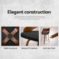 Set of 4 Kastoria Bar Stools Swivel Leather Chair 65cm - Wood & White