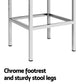 Set of 4 Liestal Bar Stools Leather Padded Metal - White
