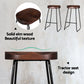 Set of 4 Trento Elm Wood Backless Bar Stools - Wood