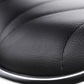 Set of 2 Liosia PU Leather Patterned Bar Stools - Black & Chrome