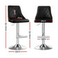 Chonchi Bar Stool Bentwood Swivel Adjustable Kitchen Counter Stool Leather - Black