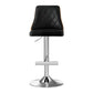 Chonchi Bar Stool Bentwood Swivel Adjustable Kitchen Counter Stool Leather - Black