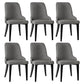 Kimber Set of 6 Dining Chairs Linen Fabric - Grey
