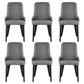 Kimber Set of 6 Dining Chairs Linen Fabric - Grey