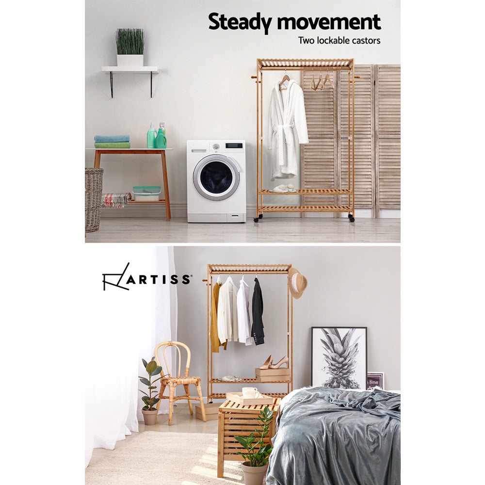 Wardrobe Clothes Rack Airer Coat Stand Hanger 165cm