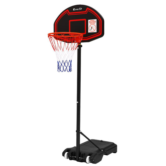 2.1M Adjustable Portable Basketball Stand Hoop System Rim Black
