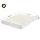 Aurex Compression Bed Frame Vacuum High Density Sponge Boucle - White Double
