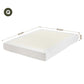 Aurex Compression Bed Frame Vacuum High Density Sponge Boucle - White Queen