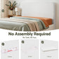 Headboard for Bed Frame Boucle Fabric No-Assembly Vacuum Compressed Soft Backrest with Removable Washable Cover 172cm Wide - White Queen