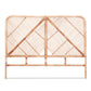 Bed Headboard Bedhead Rattan - Pine Double