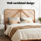 Bed Headboard Rattan - Pine Queen