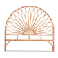 Bed Headboard Rattan - Pine Double