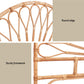 Bed Headboard Rattan - Pine Double