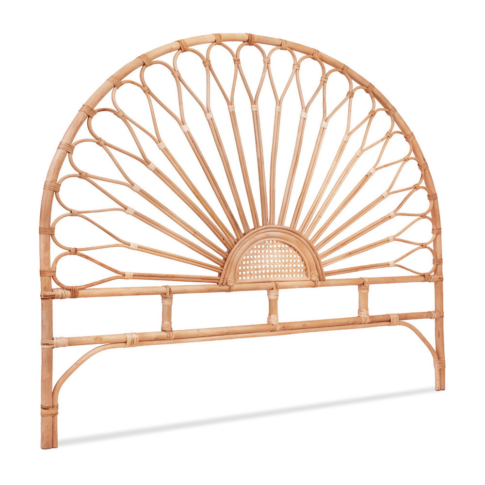 Bed Headboard Rattan - Pine Queen