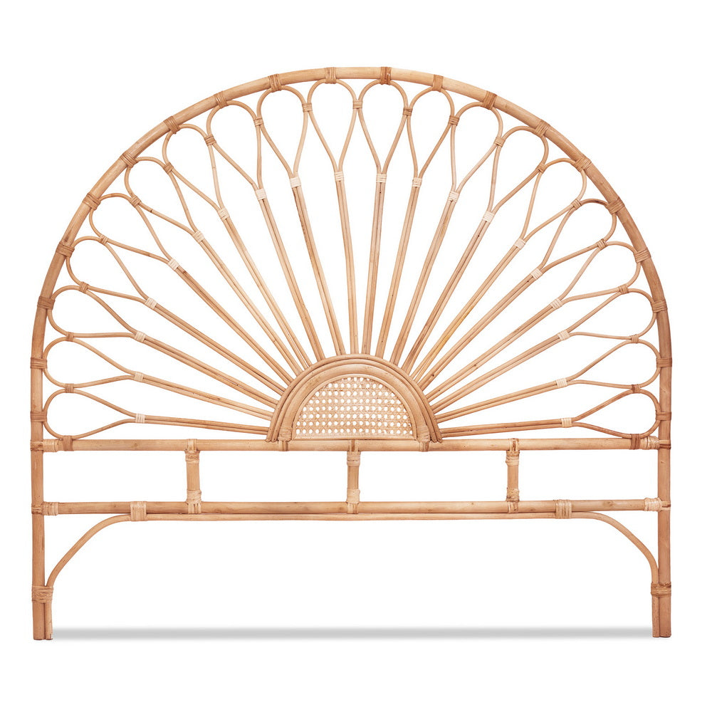 Bed Headboard Rattan - Pine Queen