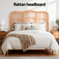 Bed Headboard Rattan - Pine Queen