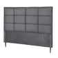 Bed Headboard Linen Fabric - Charcoal Queen