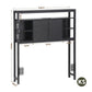 Bed Headboard Storage Charging Station - Black King Single