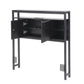 Bed Headboard Storage Charging Station - Black King Single