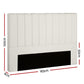 Bed Head Headboard Linen 183cm - Beige King