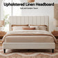 Bed Head Headboard Linen 183cm - Beige King
