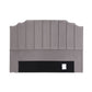Bed Head Headboard Velvet 183cm - Grey King
