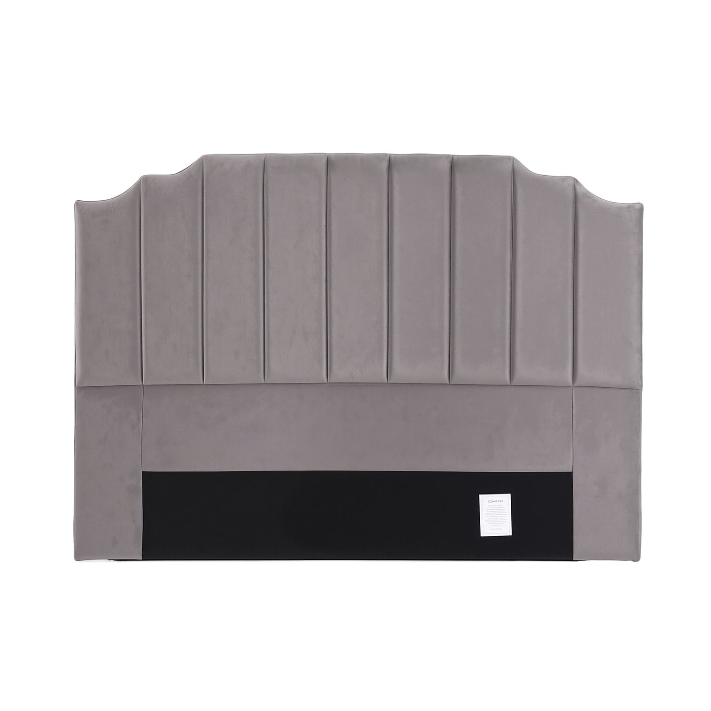 Bed Head Headboard Velvet 183cm - Grey King