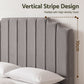Bed Head Headboard Velvet 183cm - Grey King
