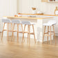 Set of 4 Geleen Bar Stools Wooden Stool - White